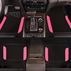 Close-up of nibbed backing on CAR PASS mats for stable, skid-free grip.