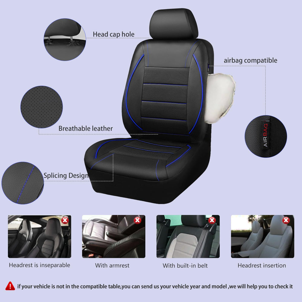 CAR PASS rear backrest cover aligning with interior color theme