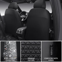 CAR PASS removable headrest covers refresh cabin look and simplify cleaning