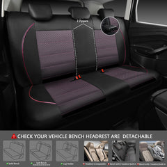 CAR PASS seat backrest design supports airbag compatibility.