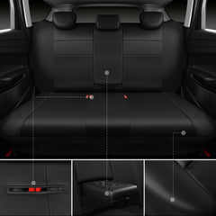 CAR PASS seat cover is easy to install and compatible with heated seats.