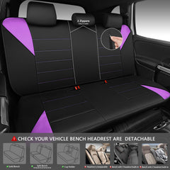CAR PASS easy-install seat cover helps you setup quickly.