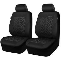 CAR PASS seat cover front-left tyre print enhances interior style and protection.