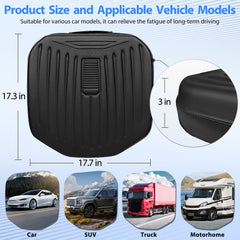 CAR PASS 3-inch thick cushion adds height for improved driving perspective.