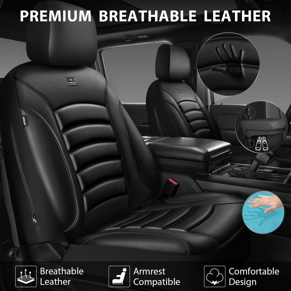 CAR PASS separate headrest covers allow quick height adjustments.