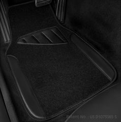 CAR PASS sleek all-black mats blend with any interior