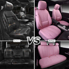 CAR PASS soft pink design enhances interior style and comfort