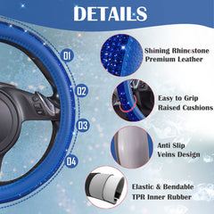 Rhinestones sparkle to elevate your car interior with CAR PASS.