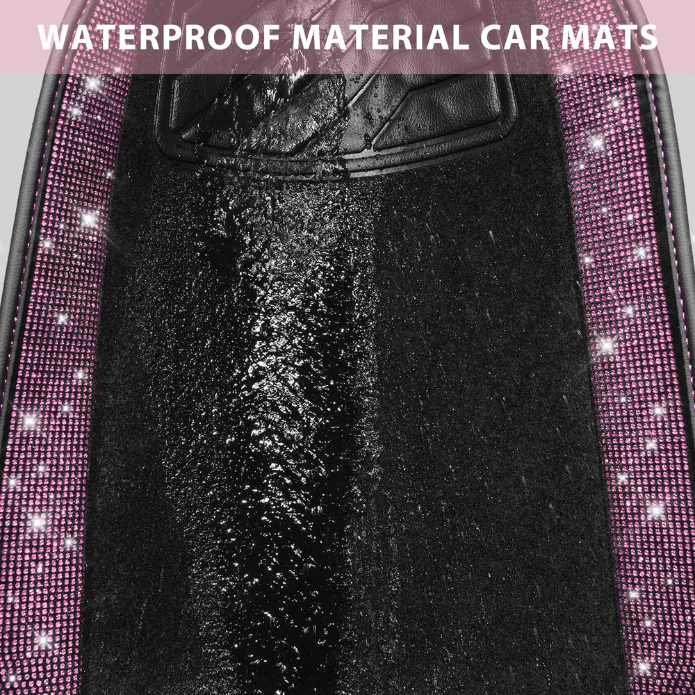 CAR PASS sparkling diamonds enhance interior aesthetics and shine under light.