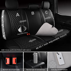 CAR PASS Sparkling rhinestone seat pads highlight interior style with durable protection