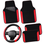 CAR PASS Faux Leather Steering Wheel Cover anti-slip for secure grip