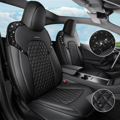 CAR PASS full set seat cover for Tesla Model 3 provides complete protection and look.