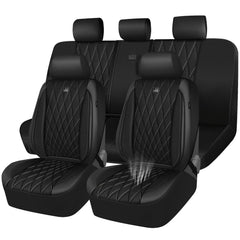 CAR PASS Thick Foam 3D Mesh Seat Cover Full Set on front seats for cooling comfort