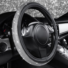 CAR PASS universal-fit 14.5–15 inch steering wheel cover for most vehicles.
