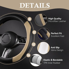 CAR PASS universal fit for 14.5-15 inch steering wheels across vehicles