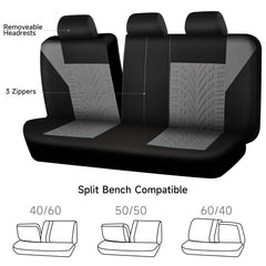 CAR PASS universal-fit seat cover tailored for 40/60 splits.