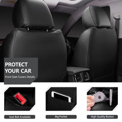 CAR PASS universal-fit seat covers install easily with anti-slip design.