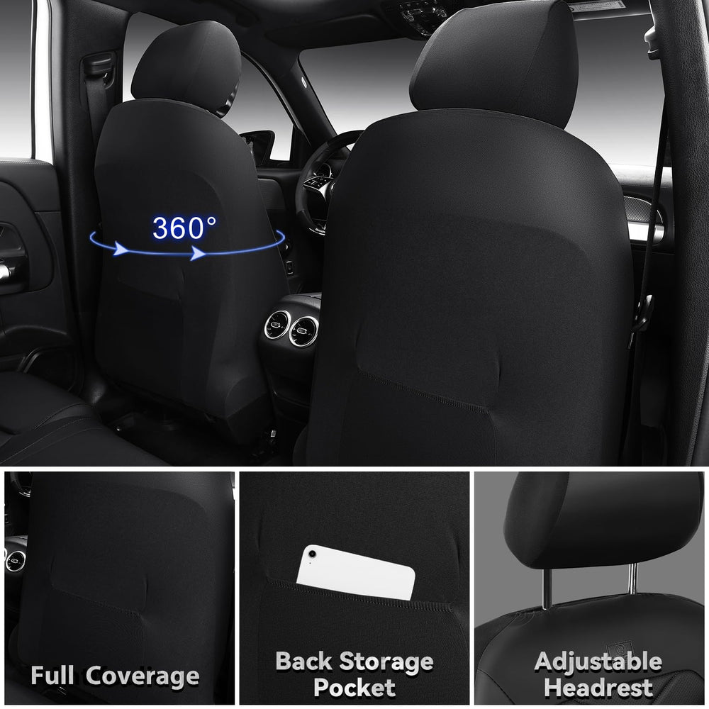 CAR PASS universal-fit front seat cover works with most vehicles