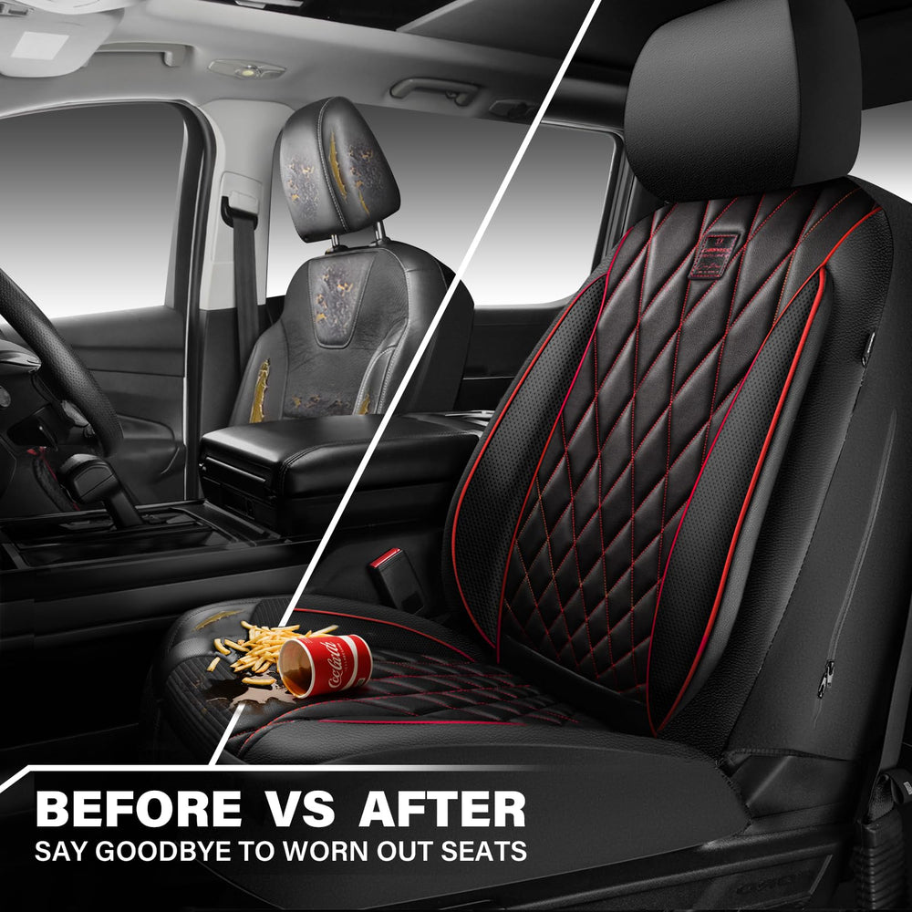 CAR PASS universal fit front seat covers install easily on most vehicles