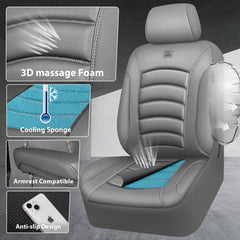 CAR PASS universal-fit seat covers installed easily across vehicle types