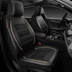 CAR PASS universal front seat cover in black and beige protecting from spills