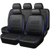 CAR PASS front seat cover in black and blue showing premium protection for the driver seat