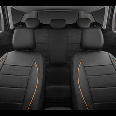 CAR PASS headrests closeup with soft padding and secure fit