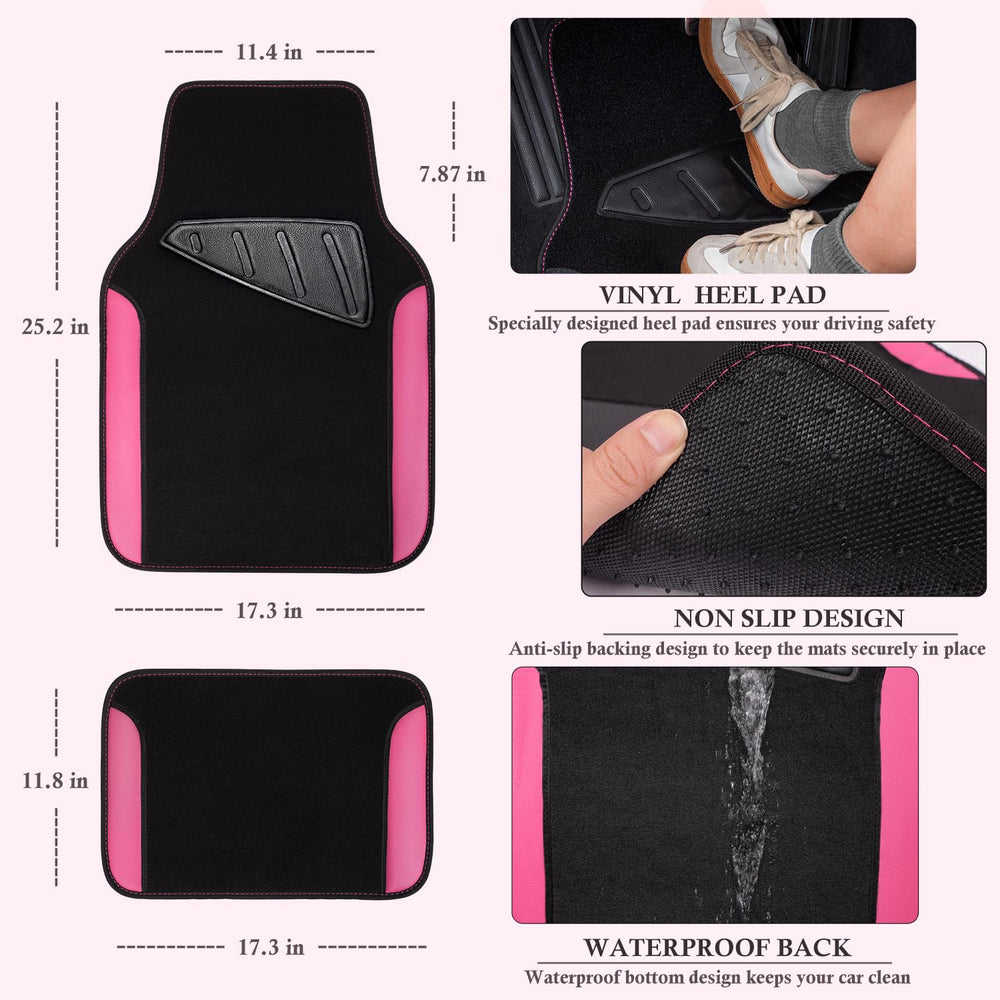 CAR PASS universal fit steering wheel cover for 14.5-15 inch wheels