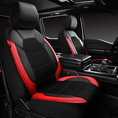 CAR PASS universal leather rear backrest cover creates a cohesive cabin look.