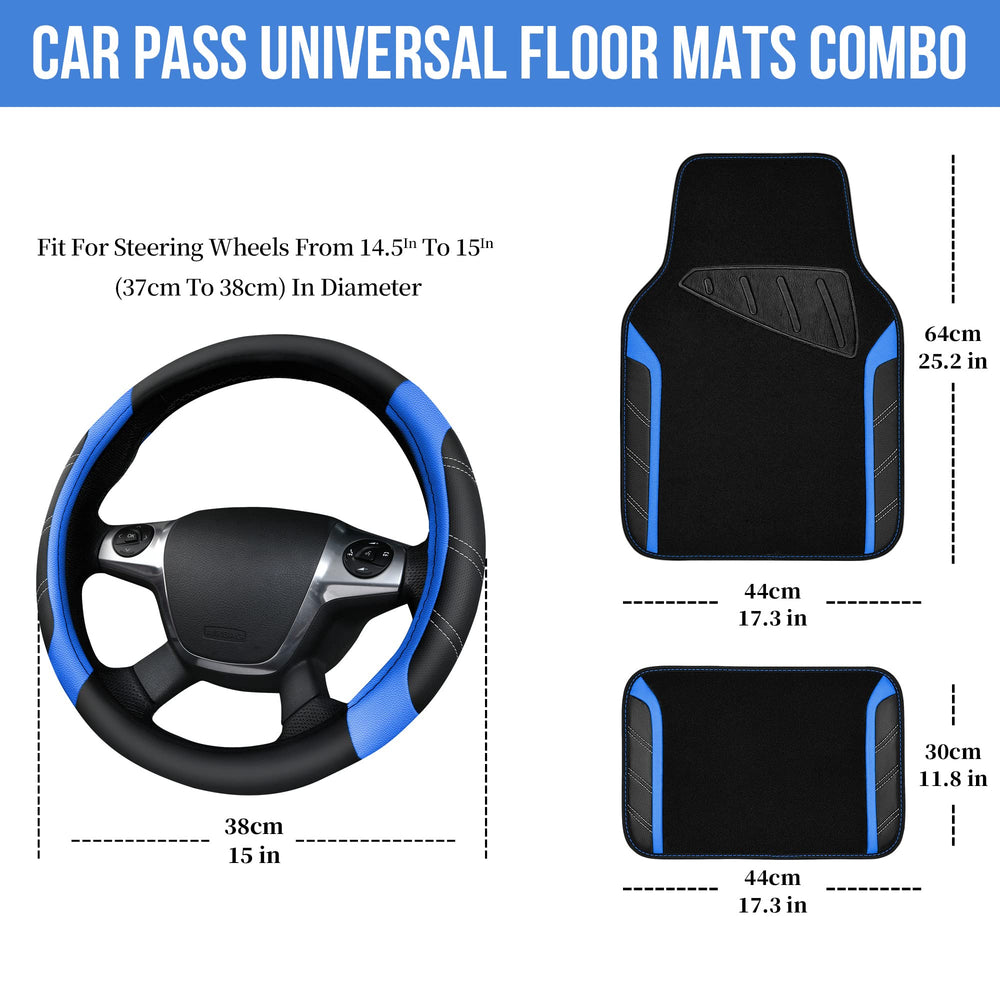 CAR PASS universal seat covers with airbag-compatible design for safe protection.