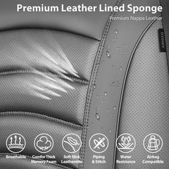CAR PASS waterproof faux Nappa leather protects against spills and wear