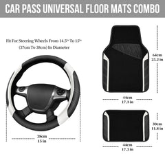 CAR PASS waterproof microfiber floor mats protect interiors from spills.