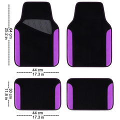 CAR PASS waterproof floor mats rear view offering full-vehicle protection.
