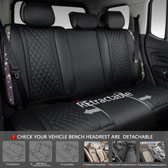 CAR PASS waterproof heavy-duty seat cover keeps interiors clean.