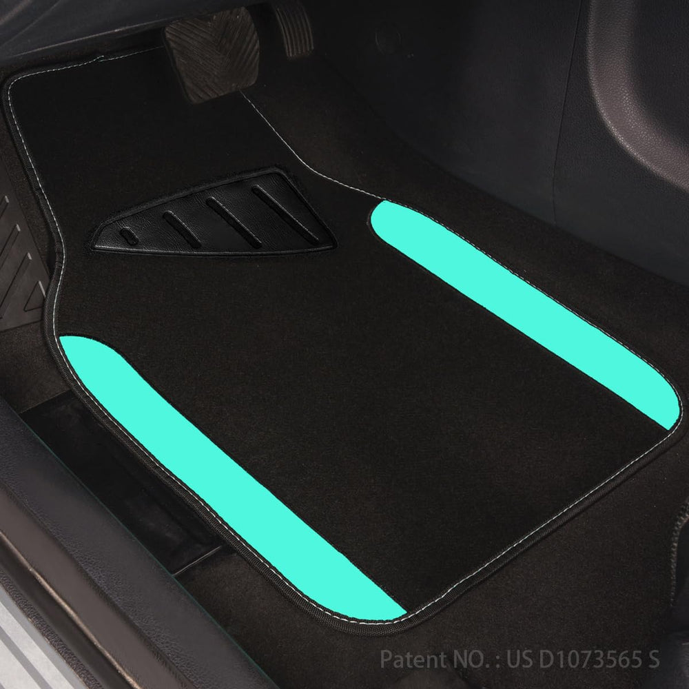 CAR PASS mats being hose-cleaned for quick maintenance