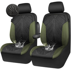 CAR PASS waterproof neoprene seat cover protects the front seats from spills and wear.