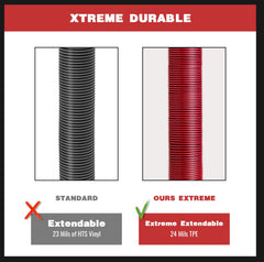 Caravista wear-resistant polyolefin body with steel-wire outer layer for durability.