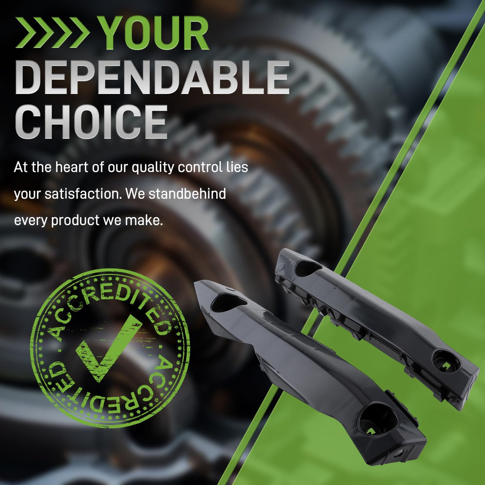 CARBBIA bumper bracket with mounting holes shown for precise alignment