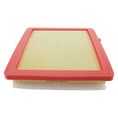 CARBBIA cabin filter close-up emphasizing improved dust filtration