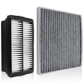 CARBBIA engine air filter close-up showing pleated media for better filtration