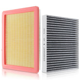 CARBBIA engine air filter close-up showing dense filtration media for engine protection