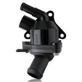 CARBBIA engine coolant thermostat housing close-up showing durable mounting.