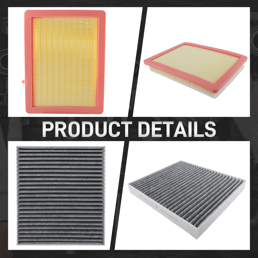 CARBBIA packaging label with compatibility and part numbers for filters