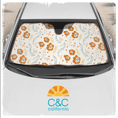 Carbella front window shade is quick to install before a road trip.