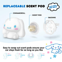Carbella Cinnamoroll graphic pattern adds adorable detail and interior cohesion