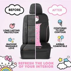 Gift-ready Carbella Hello Kitty 2pc seat cover set.