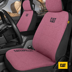 Carbella front-seat covers with removable headrests enable easy installation.