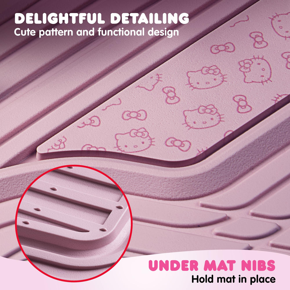 Durable Hello Kitty mats for trucks and SUVs by Carbella.