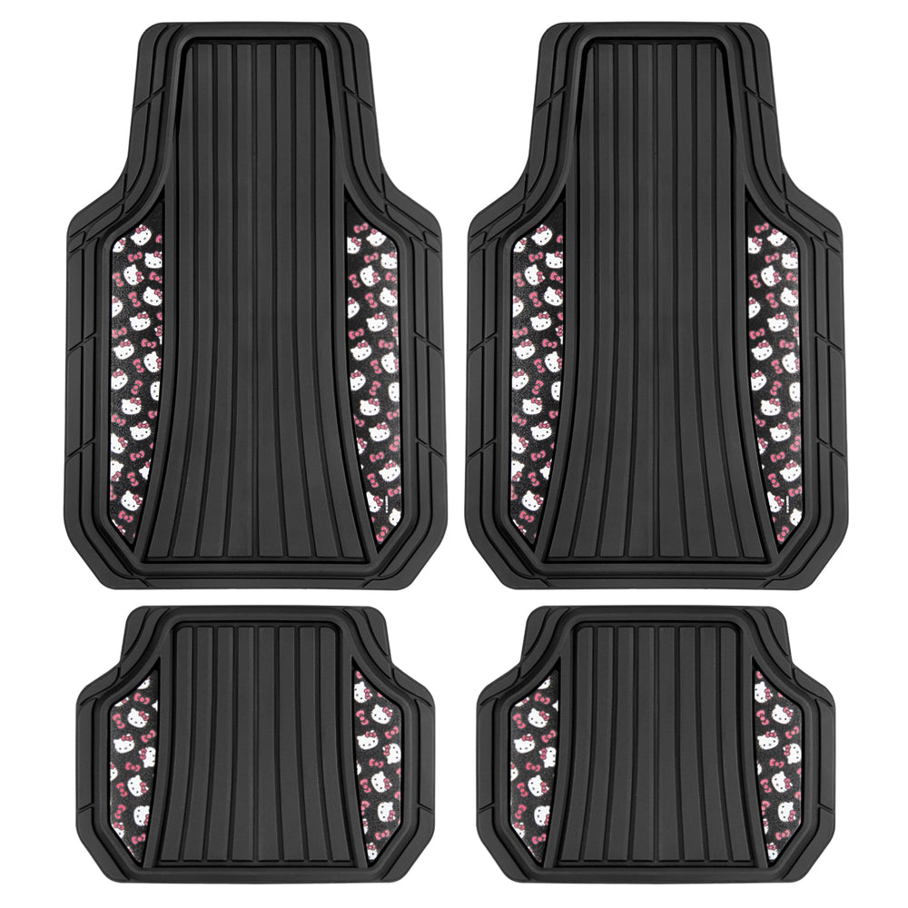 Carbella Hello Kitty front-left mat in durable rubber for all-weather protection