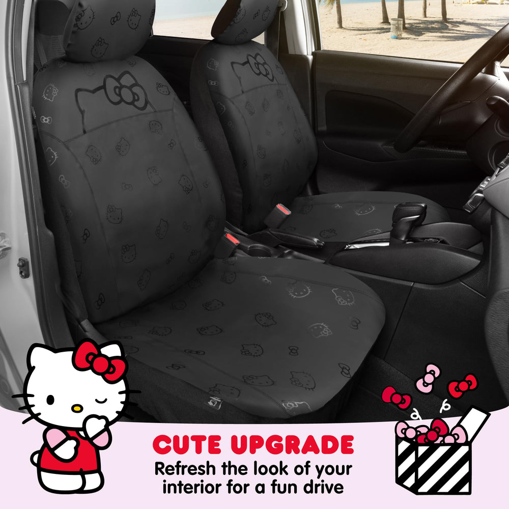 Waterproof Carbella Hello Kitty seat cover guards against stains